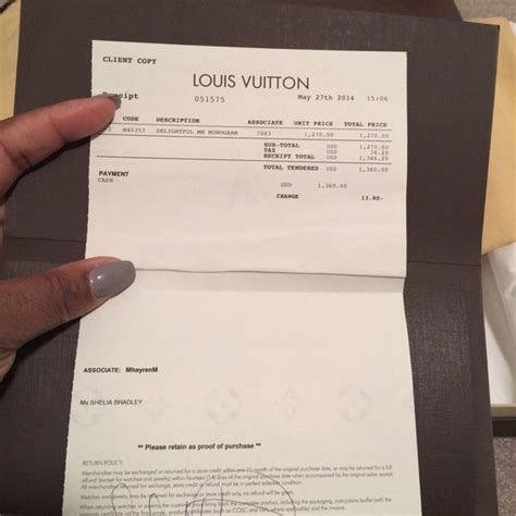 louis vuitton receipt 2017|louis vuitton wallet receipt.